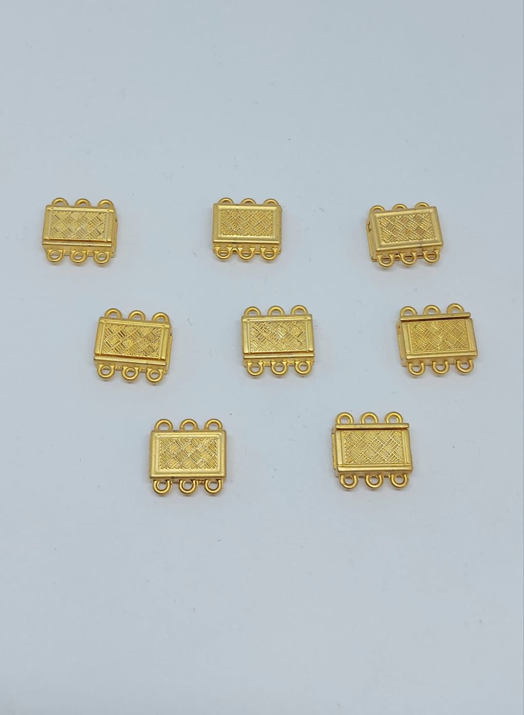 3 Halkalı Kitap Kapama, Altın ve Rose  Kaplama Mıknatıs Kapama 1.5 cm