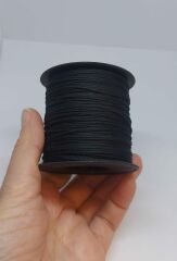 Mat Siyah Paraşüt İpleri, 1 mm , 100 metre, Türk Malı