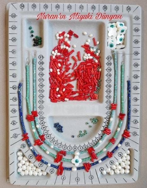 Boncuk Çalışma Tablası, Kolye için
