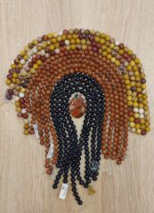Mokait Jasper (Cespır)   8 mm Küre Doğaltaşlar