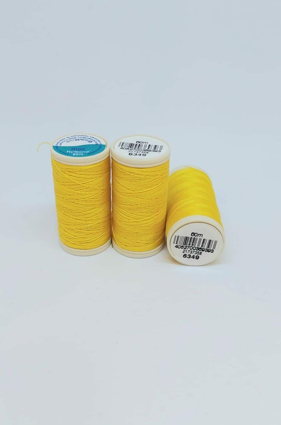 No : 6349  Güneş Sarısı Nylbond Boncuk İpleri