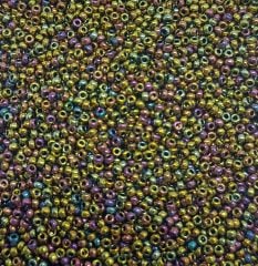 No: 47  Metalik Janjanlı Miyuki Yuvarlak (Round) 15/00 RG-462  | 3 gram