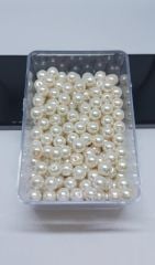 Cam İnciler , 8 mm , İnci Rengi , 5 gram