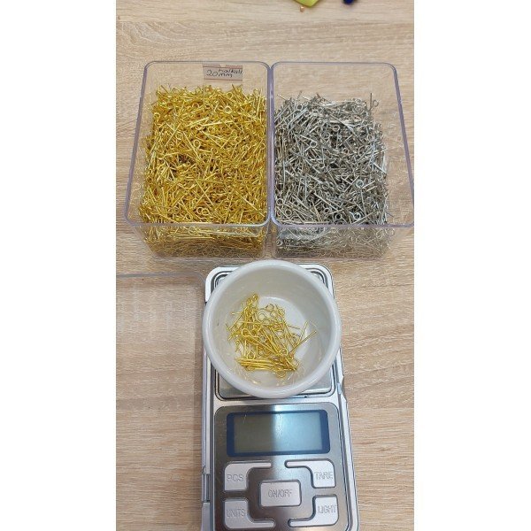 Bir Ucu Halkalı Çiviler , 2 cm , 5 gram