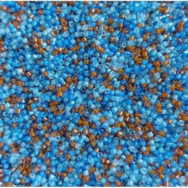 No: 234 Miyuki Delica 11/00 DB2068 | Karışık Mavi - Turuncu Tonları 3 gram