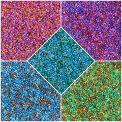 No: 235 Miyuki Delica 11/00 DB2066 | Karışık Yeşil ve Turuncu 3 gram