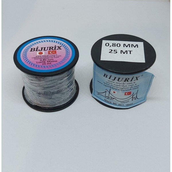 Bijuriks 0,80 mm Lastik Misina , 25 metre