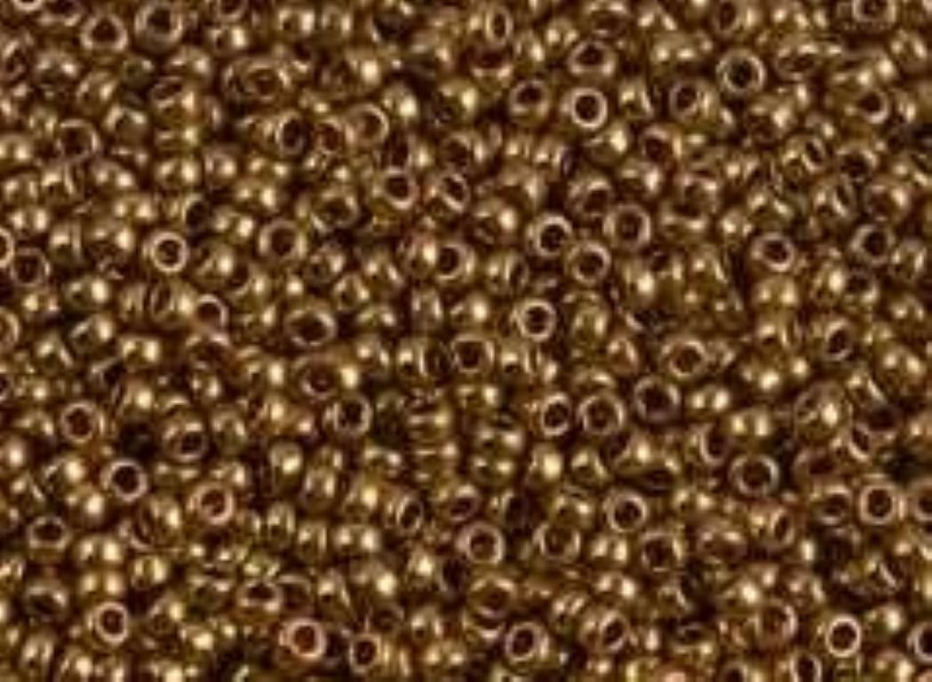 No: 37  Metalik Bronz Miyuki Yuvarlak (Round) 15/00 RG  | 3 gram