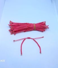 Koyu Pembe Makrome Bileklik Asansör Kapamalar