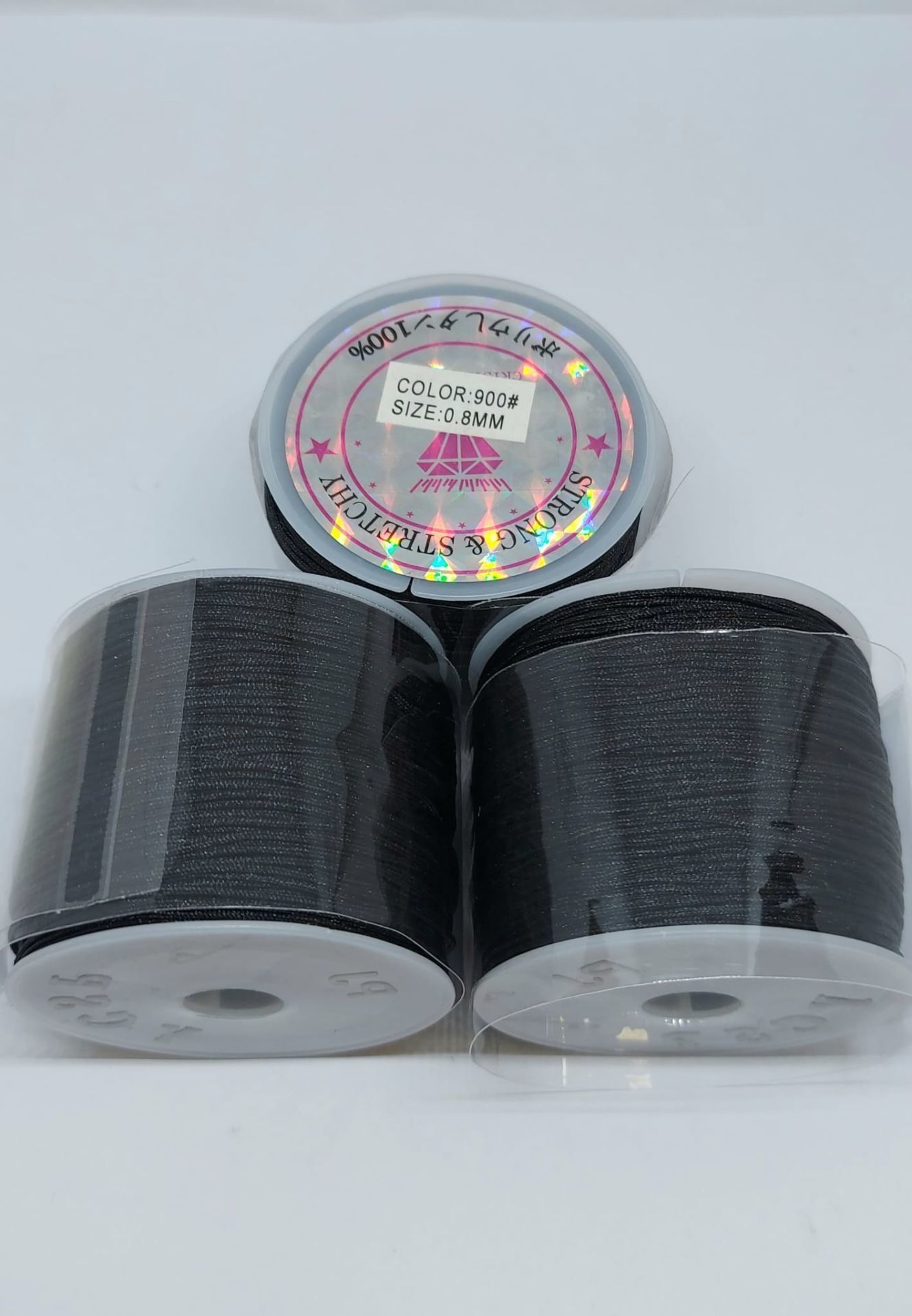 0,8 mm Siyah Paraşüt İpleri, 90 Metre
