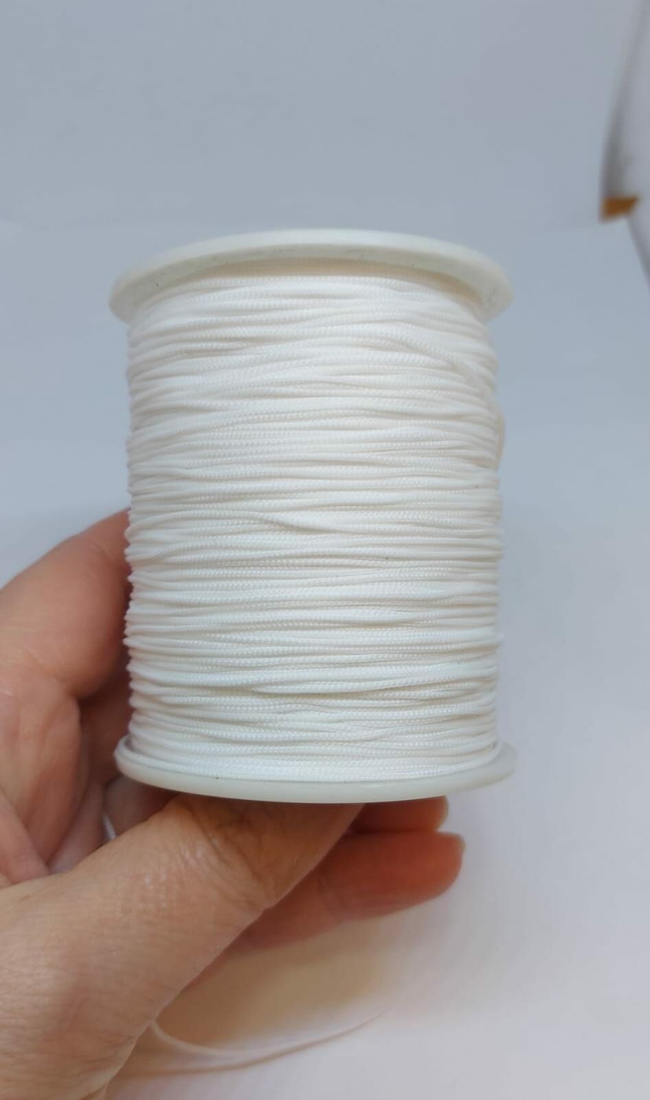 Mat Kar Beyaz Paraşüt İpleri, 0,8 mm , 90 metre