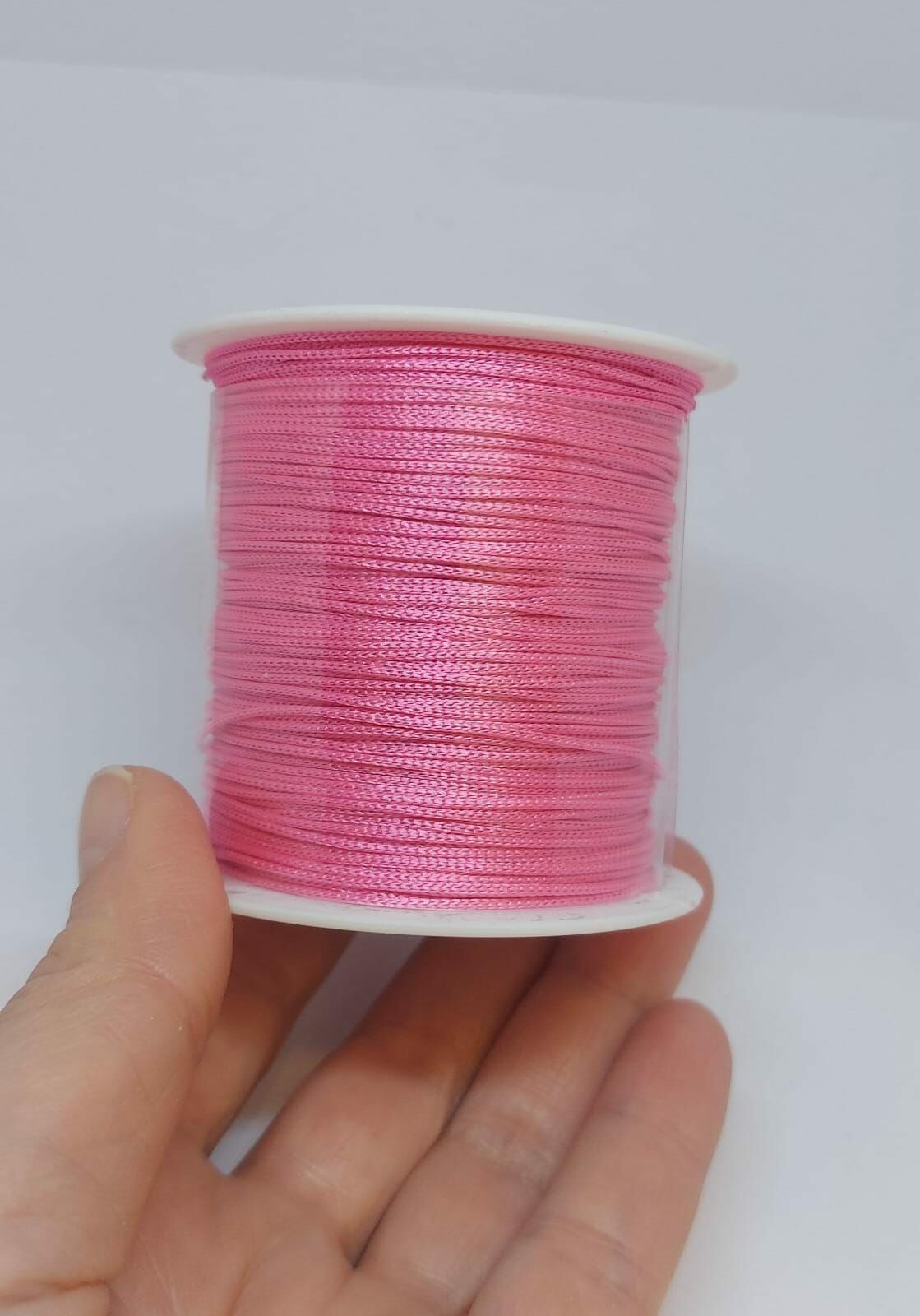 Pembe Paraşüt İpleri, 1 mm , 100 metre, Türk Malı