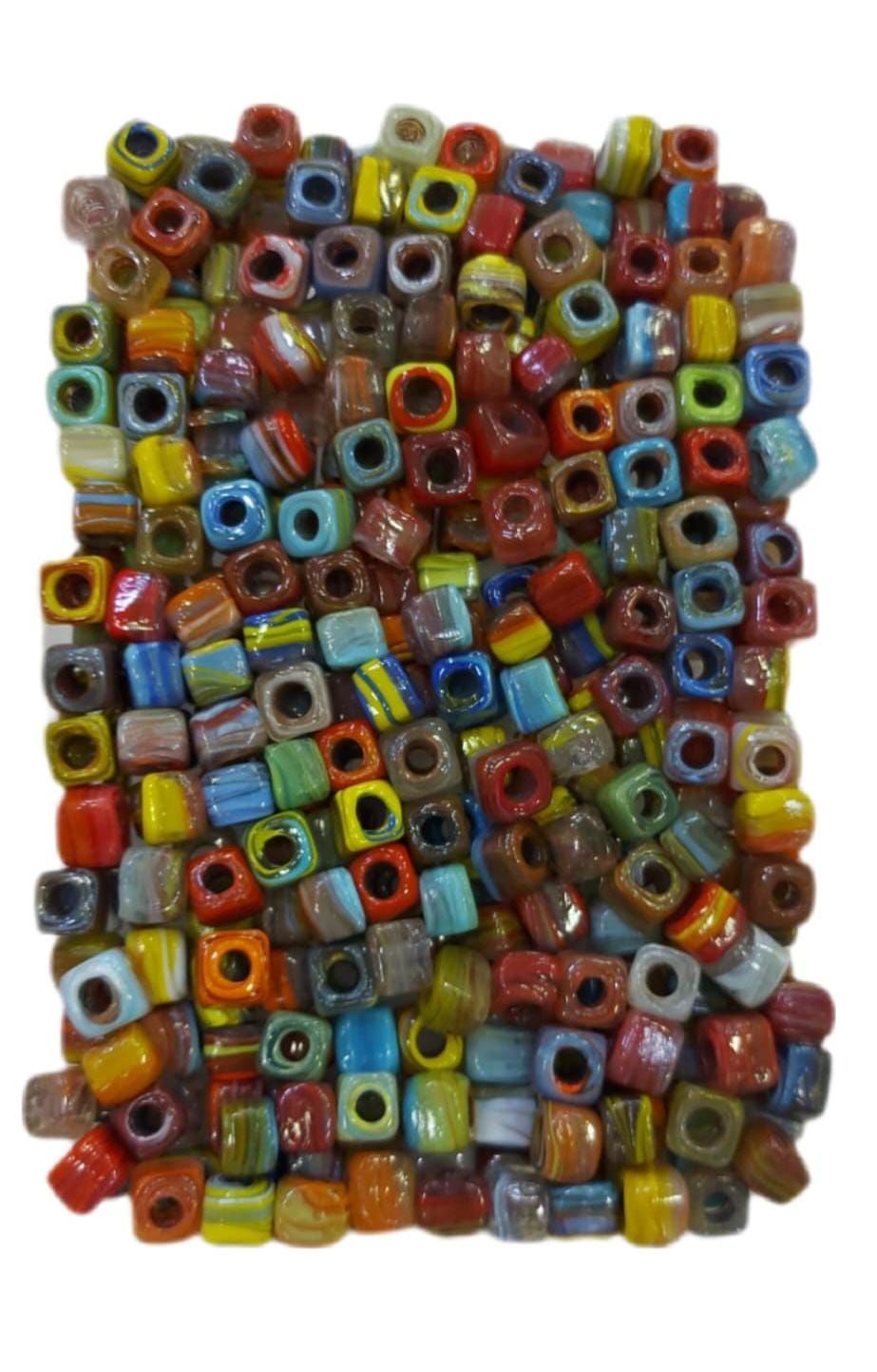 Ebruli Kare Boncuklar , 1 cm
