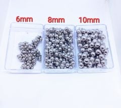 Küre Gümüş Mıknatıs Kapamalar(6 mm-8 mm-10 mm)