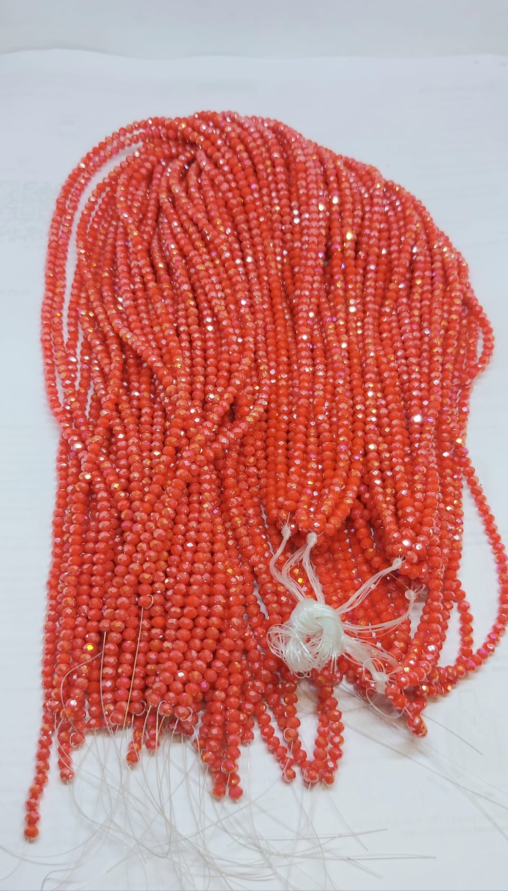 Parlak  Turuncu Kristaller, 3 mm