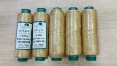 Soluk Altın Simli Mumlu İpler , 1 mm , 100 Metre