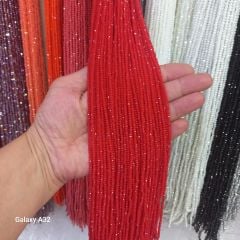 Opak Bayrak Kırmızı Kristaller, 2 mm