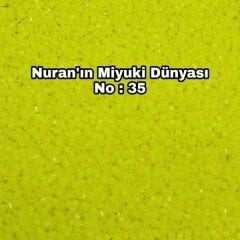 No: 35 Miyuki Delica 11/00 DB721| Parlak Sarı 3 gram