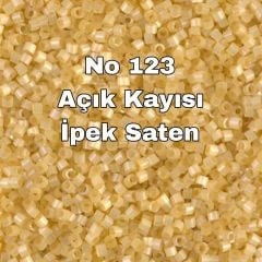 No: 123  Miyuki Delica 11/00 DB1801 | Açık Kayısı İpek Saten 3 Gram