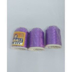 No : 551 Koyu Eflatun YABALI Lila Polyester Dikiş Dantel Nakış İpleri 20 gram