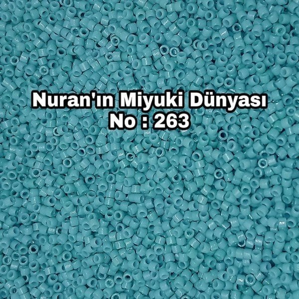 No: 263 Miyuki Delica 11/00 DB2128 | Parlak Açık Turkuaz 3 gram