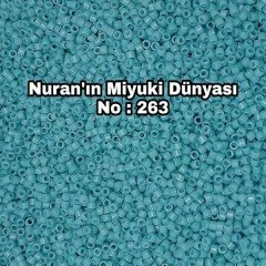 No: 263 Miyuki Delica 11/00 DB2128 | Parlak Açık Turkuaz 3 gram