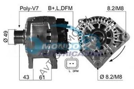 ALTERNATOR MEGANE II SCENIC II