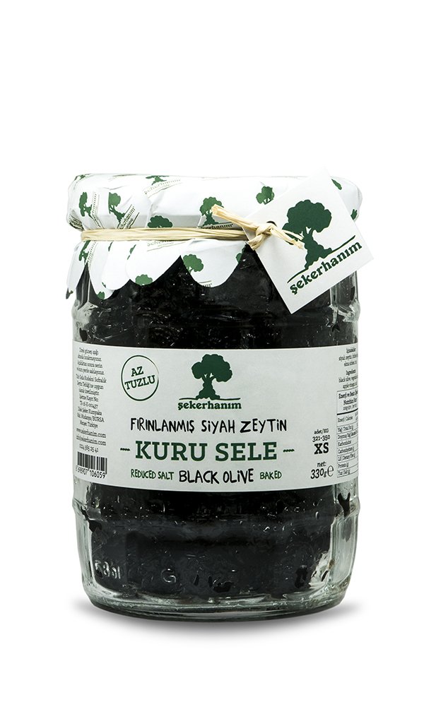 Tirilye Kuru Sele Siyah Zeytin -330gr