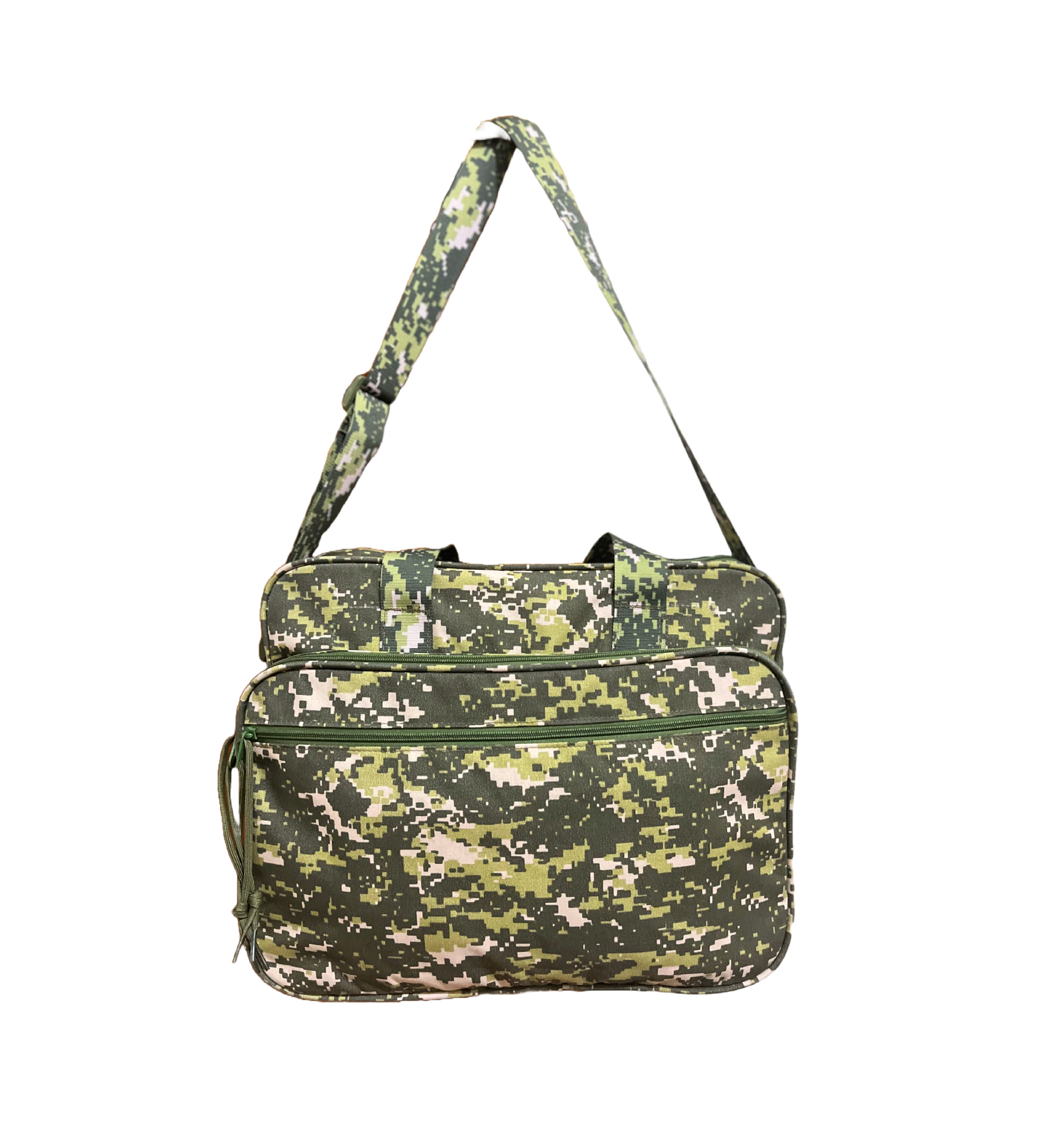 Military Briefcase and Laptop Bag (Green Digital Camouflage)