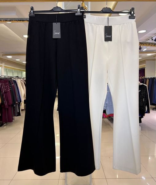 ÖRME KUMAŞ İSPANYOL PAÇA PANTOLON/SENTEZ