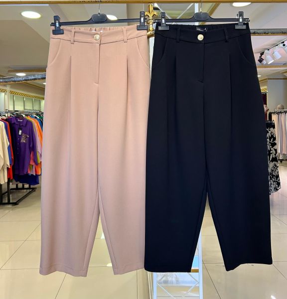﻿ÖNÜ PİLE DTY. HAVUÇ PAÇA PANTOLON / SENTEZ
