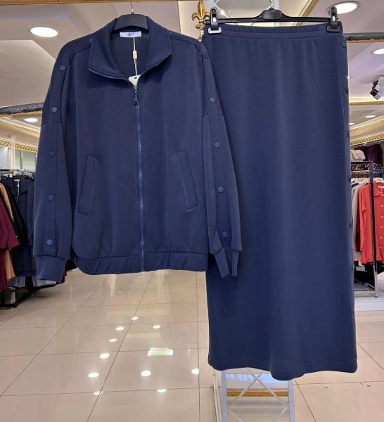 ﻿YANLARI ÇITÇIT DTY. MODAL KUMAŞ PANTOLONLU TAKIM/TIĞTRİKO