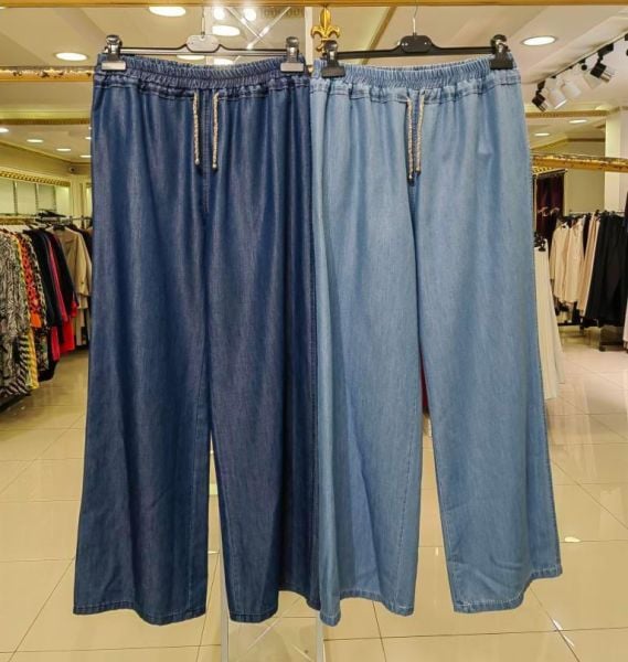 TENCEL GENİŞ PAÇA PANTOLON