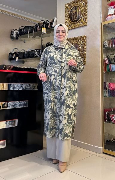 ﻿DESENLİ UZUN GÖMLEK TUNİK/SEÇİL