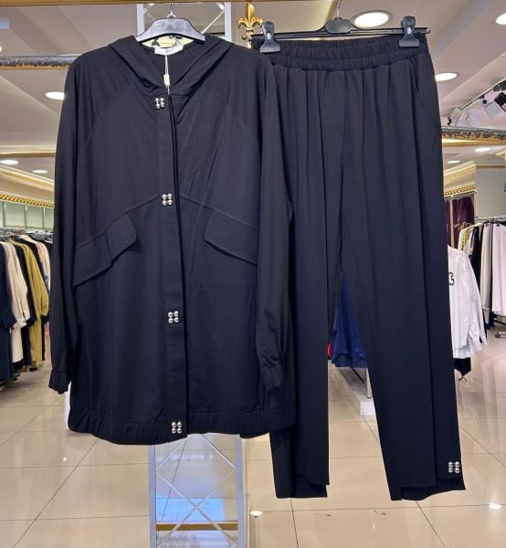 ﻿DROP DÜĞME DETAYLI PANTOLONLU TAKIM/ TIĞTRİKO