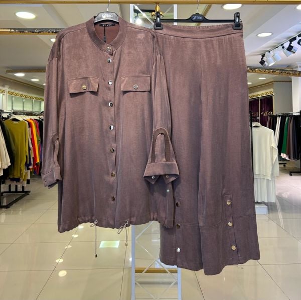 İPEK CUPRA ÇITÇIT DTY. PANTOLONLU TAKIM/GHISA