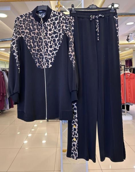 ﻿LEOPAR DESENLİ CEKET PANTOLON TAKIM/GHISA