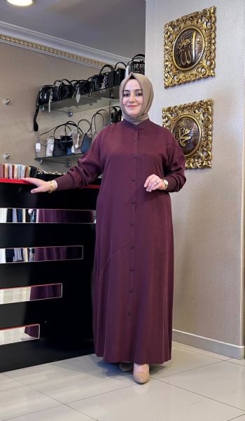 ﻿RİBANA DTY. DÜĞMELİ TENSEL ELBİSE /DEFRİNA