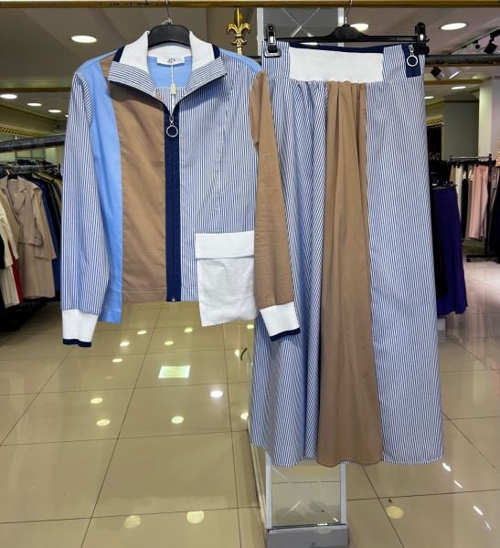 COLOURBLOCK ÇİZGİ POPLİN TAKIM/ TIĞTRİKO