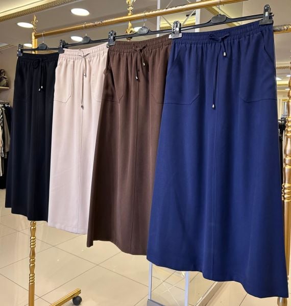 ﻿KETEN TENSEL KUMAŞ ÇAN MODEL ETEK/ GLARE