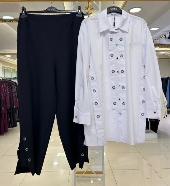 ﻿KUŞ GÖZLÜ GÖMLEK PANTOLON TAKIM/GHISA