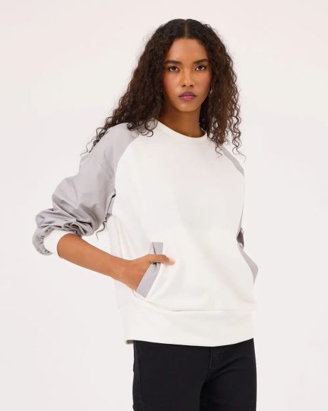 ÇİFT KUMAŞLI CEPLİ SWEATSHIRT/SEÇİL