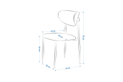 Venüs Sandalye Argos Ahşap Yuvarlak Mutfak Masası Takımı - 90x90 Cm