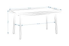 Avanos Sabit Mdf Mutfak Masası - 80x140 Cm