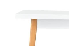 Avanos Sabit Mdf Mutfak Masası - 80x80 Cm Beyaz/Naturel