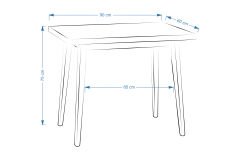 Avanos Sabit Mdf Mutfak Masası - 60x90 Cm