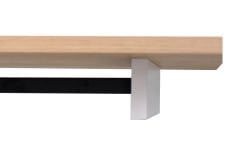 Avanos Katlanır Mdf Ahşap Mutfak Masası - 70x80 cm (70x120 cm) Naturel/Beyaz