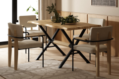 Saray Sandalye Aksa Mutfak Masası Takımı - 80x140 cm