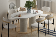 Venüs Sandalye Bobo Mutfak Masası Takımı - 90*160 cm