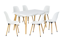 Eames Sandalye Avanos Ahşap Mdf Mutfak Masası Takımı